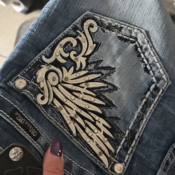 Miss Me Skinny Jeans Women 31 Mid Rise - Picture 7 of 10